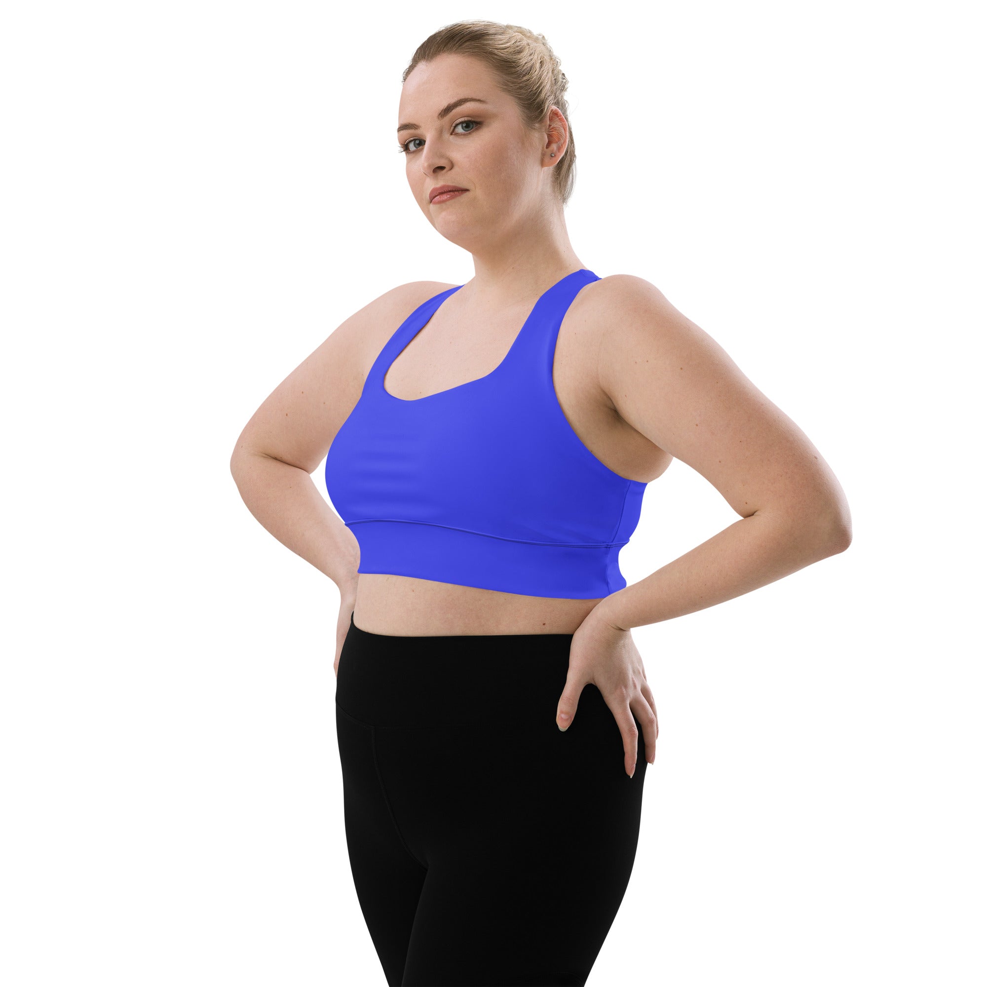 Royal Blue Longline Sports Bra